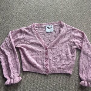 Princess Polly Light Pink Knit Cardigan